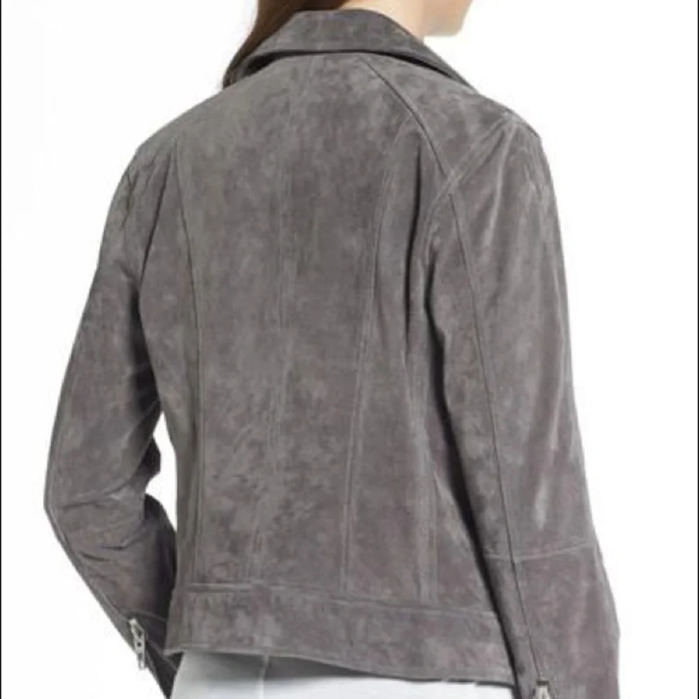 BLANKNYC Silver Screen Suede Moto Jacket - Picture 10 of 13